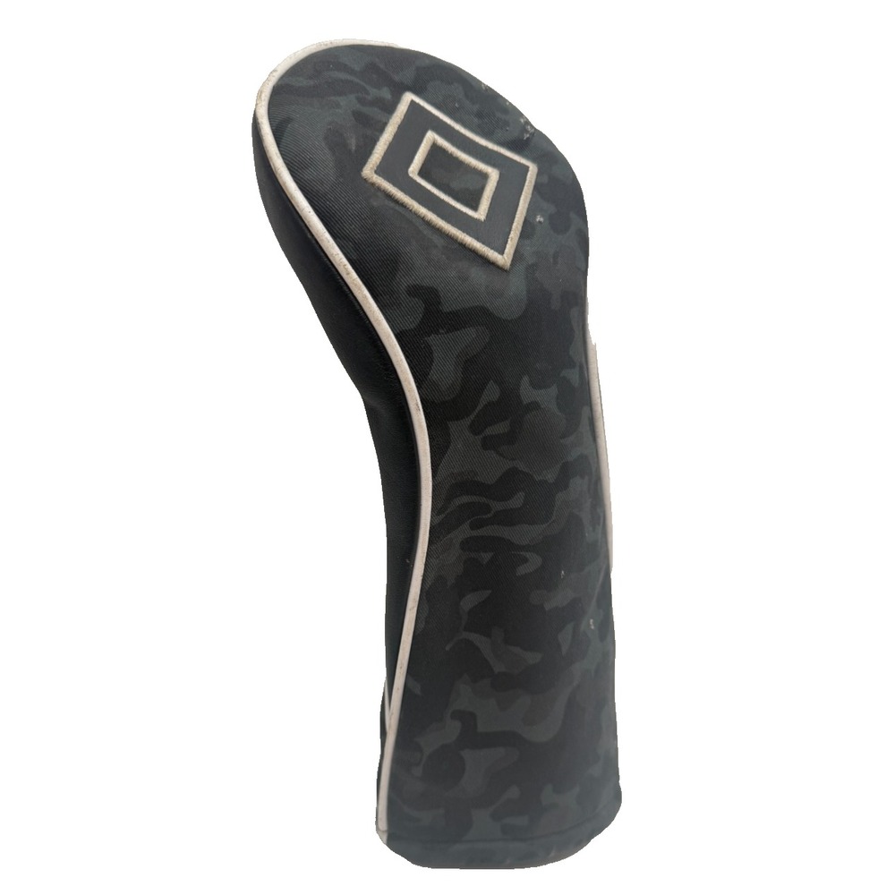 Titleist Fairway Wood Headcover Black Camo Leather Twill Limited Edition - RARE~